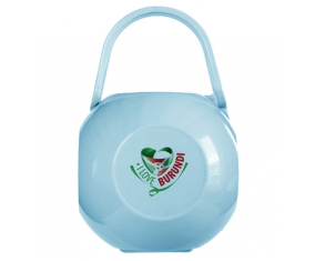 Azul-color I Love Burundi lollipop caja