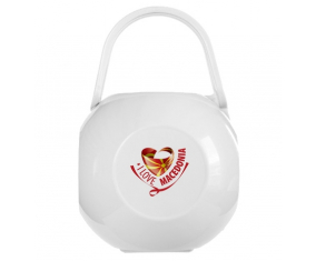 White I Love Macedonia lollipop box