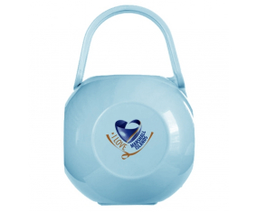 Caja de piruletas de color azul I Love Marshall islas