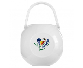 White I Love Seychelles lollipop box