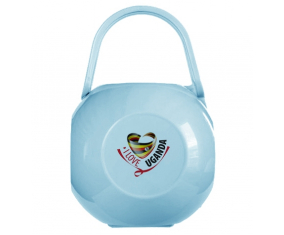 Caja de pezón Blue I Love Uganda