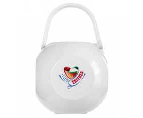 White I Love Eritrea lollipop box