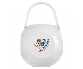 White I Love South Africa lollipop box