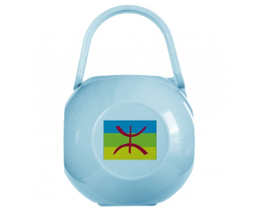 Caja de pezón bandera amazigh azul