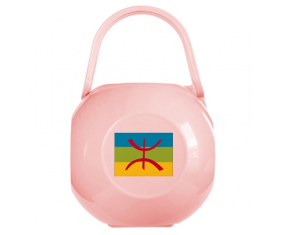 Caja de pezón de bandera de amazigh rosa