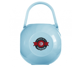 Made in Tunisia design 1 lollipop box con nombre azul