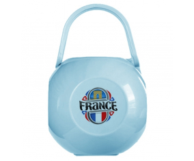 Caja de diseño Bandera France Blue Design 1