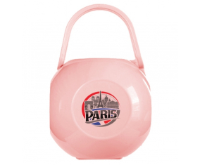 Diseño de caja piruleta de la ciudad de París 1 en color rosa