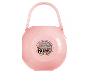 Caja piruleta de la ciudad de Roma de color rosa