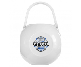 Caja de pezón bandera blanca de Grecia