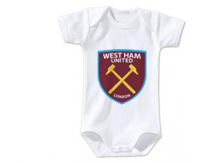 Body bebé West Ham United Football Club talla 3/6 meses mangas cortas