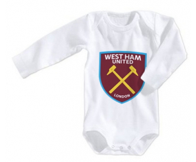 Body bebé West Ham United Football Club talla 3/6 meses mangas largas