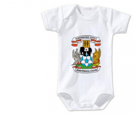 Body Bebé Coventry City Club de Fútbol Tamaño 3/6 Meses Mangas Cortas