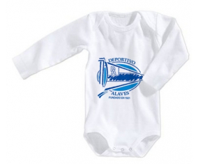 Body bebé Deportivo Alavés talla 3/6 meses mangas largas