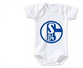 Body bebé Fu-ballclub Gelsenkirchen-Schalke 04 talla 3/6 meses mangas cortas