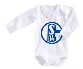 Body bebé Fu-ballclub Gelsenkirchen-Schalke 04 talla 3/6 meses mangas largas