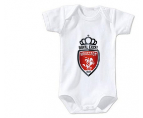 Body bebé Royal Excel Mouscron talla 3/6 meses mangas cortas