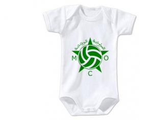 Body bebé Mouloudia Club d'Oujda talla 3/6 meses mangas cortas