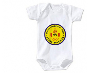 Body bebé Atlético Petrees de Luanda talla 3/6 meses mangas cortas
