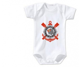 Body Baby Sport Club Corinthians Paulista Talla 3/6 Meses Mangas Cortas