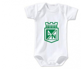 Body bebé Atlético Nacional talla 3/6 meses mangas cortas