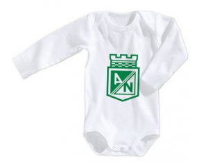 Body bebé Atlético Nacional talla 3/6 meses mangas largas