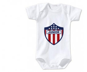 Body bebé Atlético Junior (Junior de Barranquilla) talla 3/6 meses mangas cortas