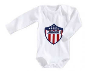 Body bebé Atlético Junior (Junior de Barranquilla) talla 3/6 meses mangas largas