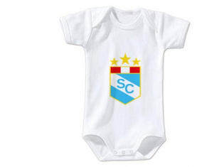 Body Baby Club Sporting Cristal Péru talla 3/6 meses mangas cortas