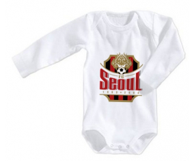 Body Baby Football Club Seúl Corea del Sur talla 3/6 meses mangas largas