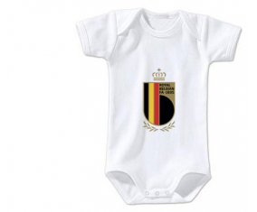 Body Bebé Bélgica selección de fútbol talla 3/6 meses mangas cortas