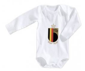 Body bebé bélgica selección de fútbol tamaño 3/6 meses mangas largas