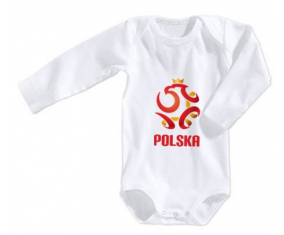 Body bebé Polonia selección de fútbol tamaño 3/6 meses mangas largas