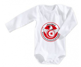 Body bebé de la selección tunecina de fútbol talla 3/6 meses mangas largas