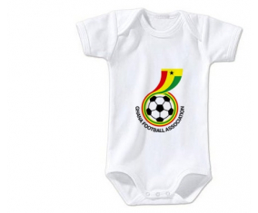 Body bebé Ghana selección de fútbol talla 3/6 meses mangas cortas