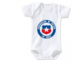 Body bebé chile selección de fútbol talla 3/6 meses mangas cortas