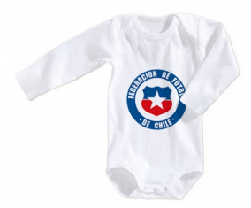 Body bebé Chile selección de fútbol talla 3/6 meses mangas largas