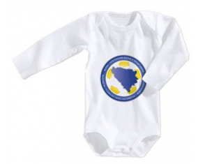 Body bebé Bosnia Herzegovina selección nacional de fútbol talla 3/6 meses mangas largas