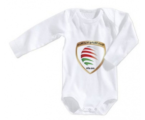 Body bebé Oman selección nacional de fútbol talla 3/6 meses mangas largas