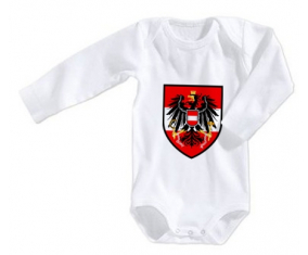 Body bebé Austria selección de fútbol talla 3/6 meses mangas largas