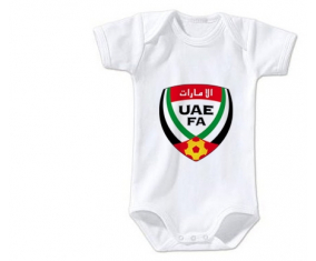 Body bebé de la selección de fútbol de los Emiratos Árabes Unidos talla 3/6 meses mangas cortas