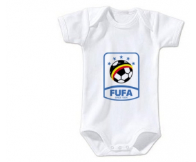 Body bebé selección de fútbol de Uganda talla 3/6 meses mangas cortas