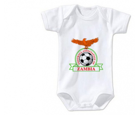 Body bebé Zambia selección de fútbol talla 3/6 meses mangas cortas