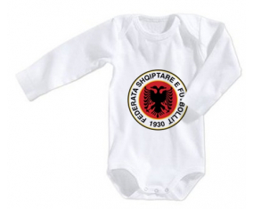 Body bebé Albania selección de fútbol tamaño 3/6 meses mangas largas