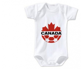 Body Bebé Canadá Selección de Fútbol Tamaño 3/6 Meses Mangas Cortas