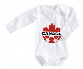 Body Bebé Canadá Selección de Fútbol Tamaño 3/6 Meses Mangas Largas