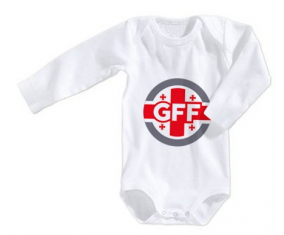 Body bebé georgia selección de fútbol tamaño 3/6 meses mangas largas