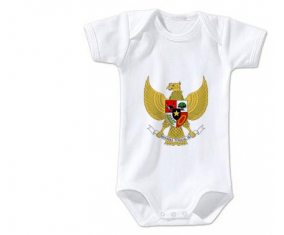 Body bebé selección indonesia de fútbol talla 3/6 meses mangas cortas
