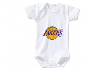 Body bebé Los Angeles Lakers talla 3/6 meses mangas cortas