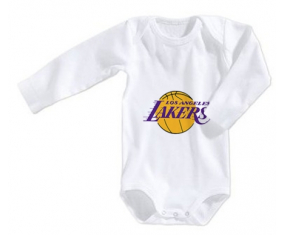 Body bebé Los Angeles Lakers talla 3/6 meses mangas largas